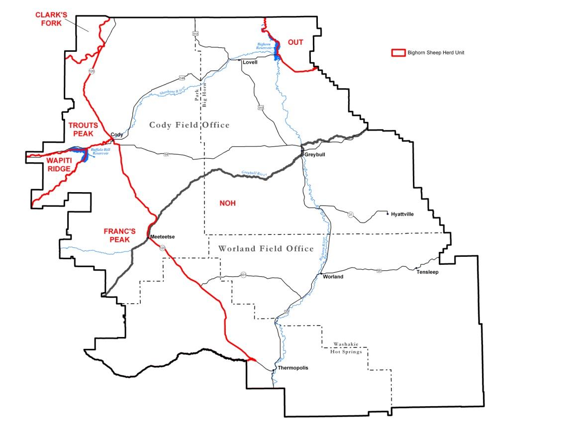 Wildlife Herd Units – Bighorn Sheep