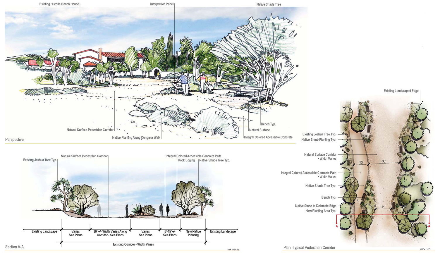 Historic Corridor Concept drawing.