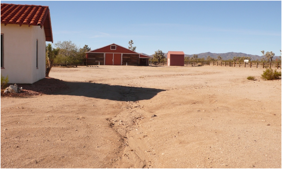 Example of Existing Stormwater Conveyance Channel Adjacent to Structure